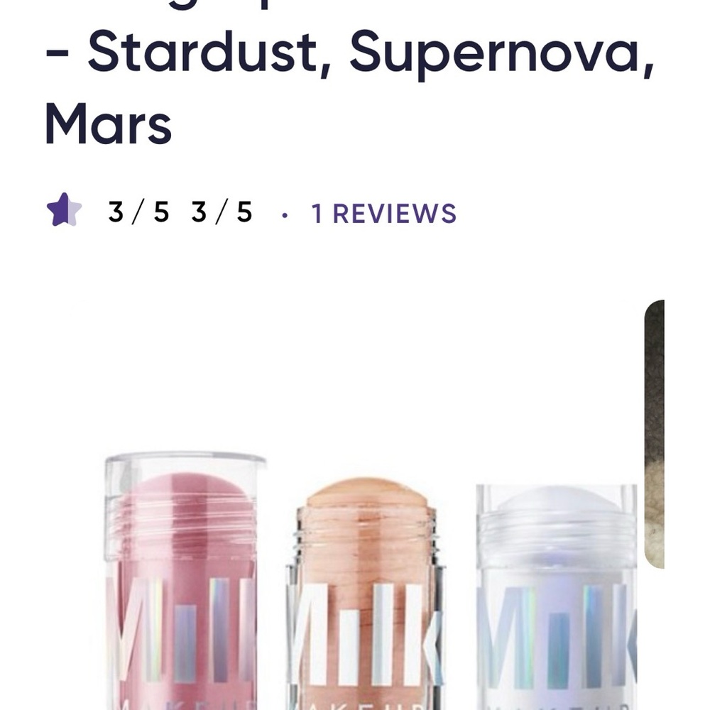Milk Makeup Holographic Highlighter Set - Pink, Blue, Gold - Picture 5 of 6